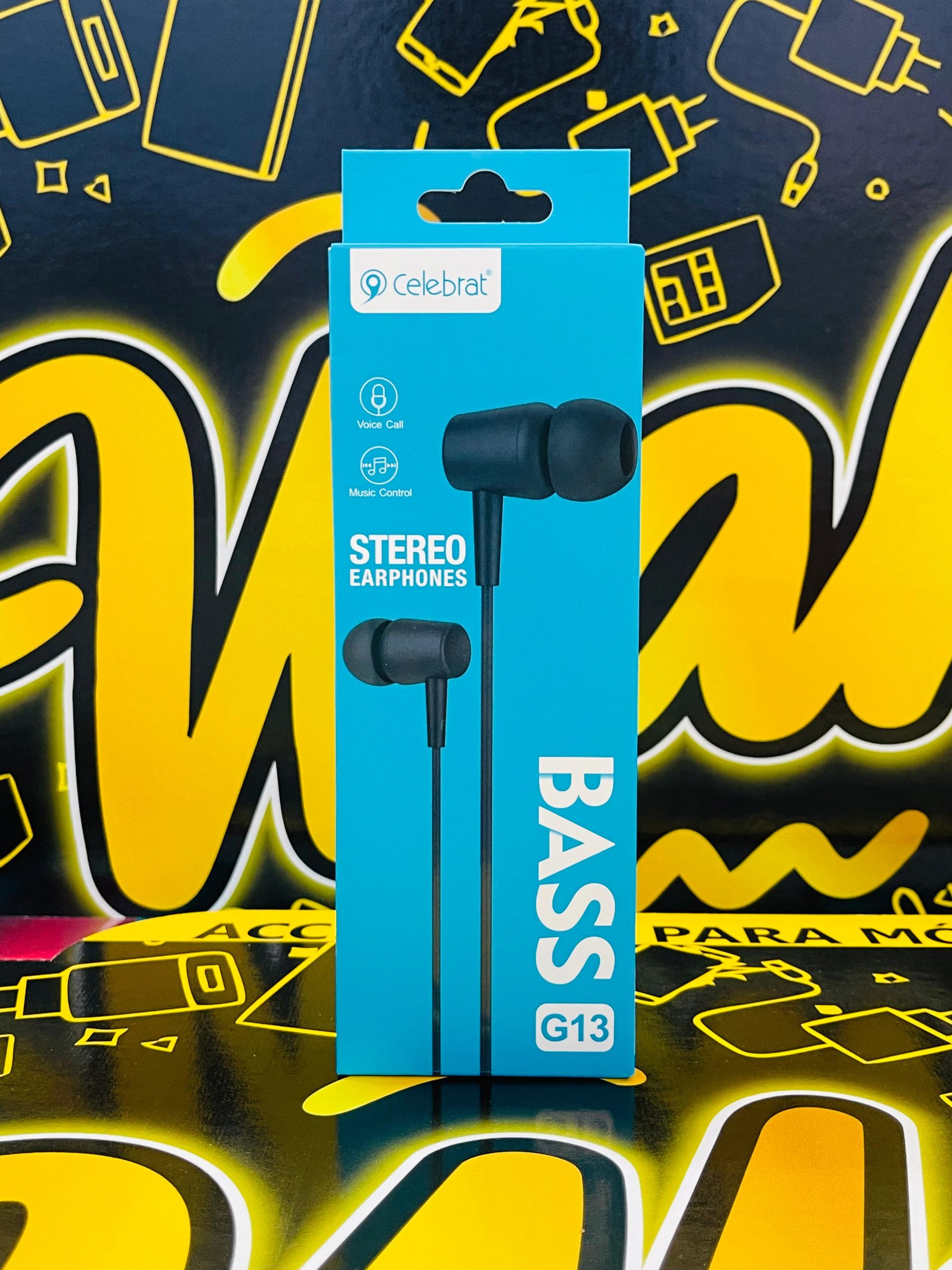 Celebrat G13 Auriculares Audio Jack Negro