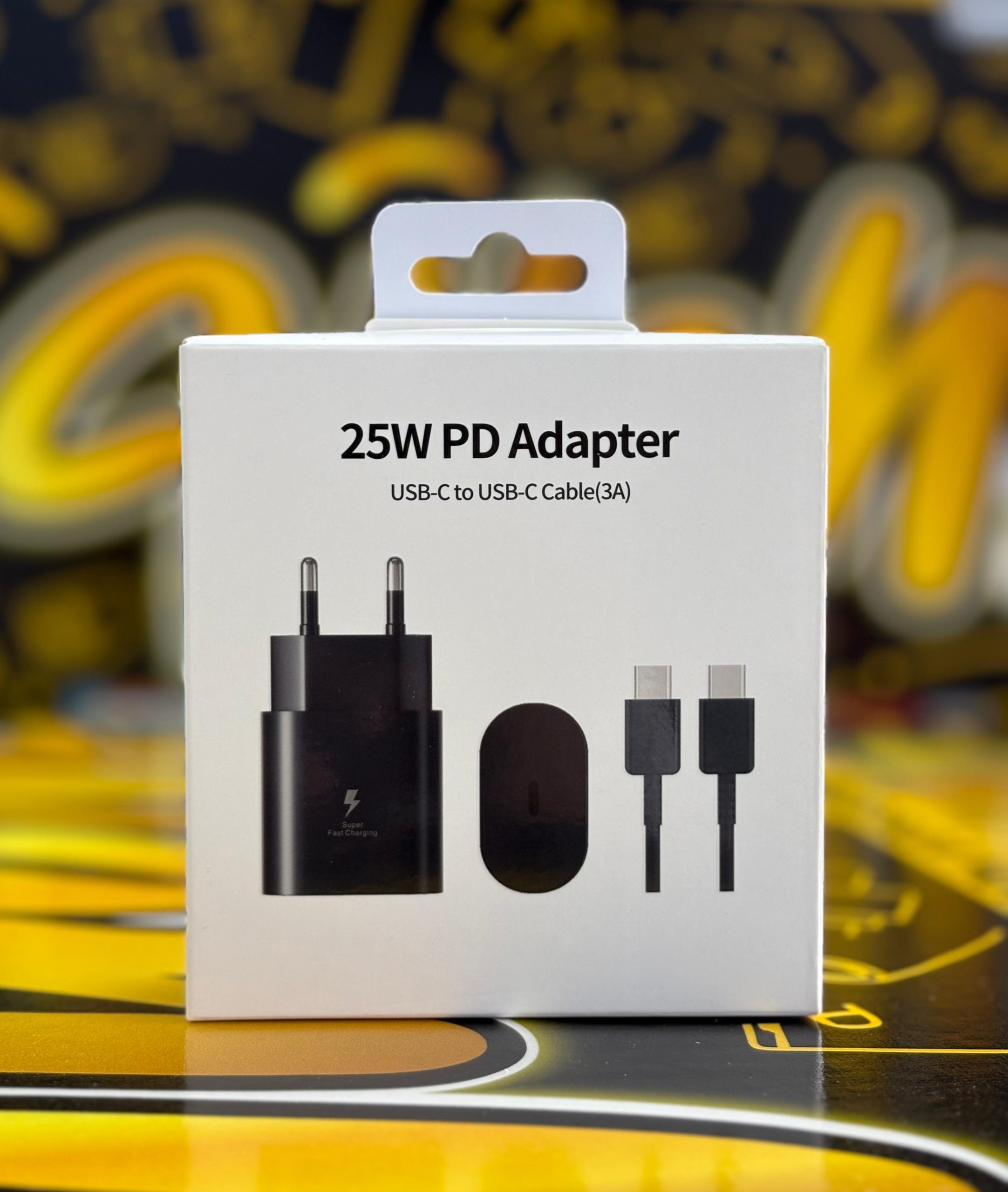 25W ADAPTADOR CABLE TIPO C 3A NEGRO