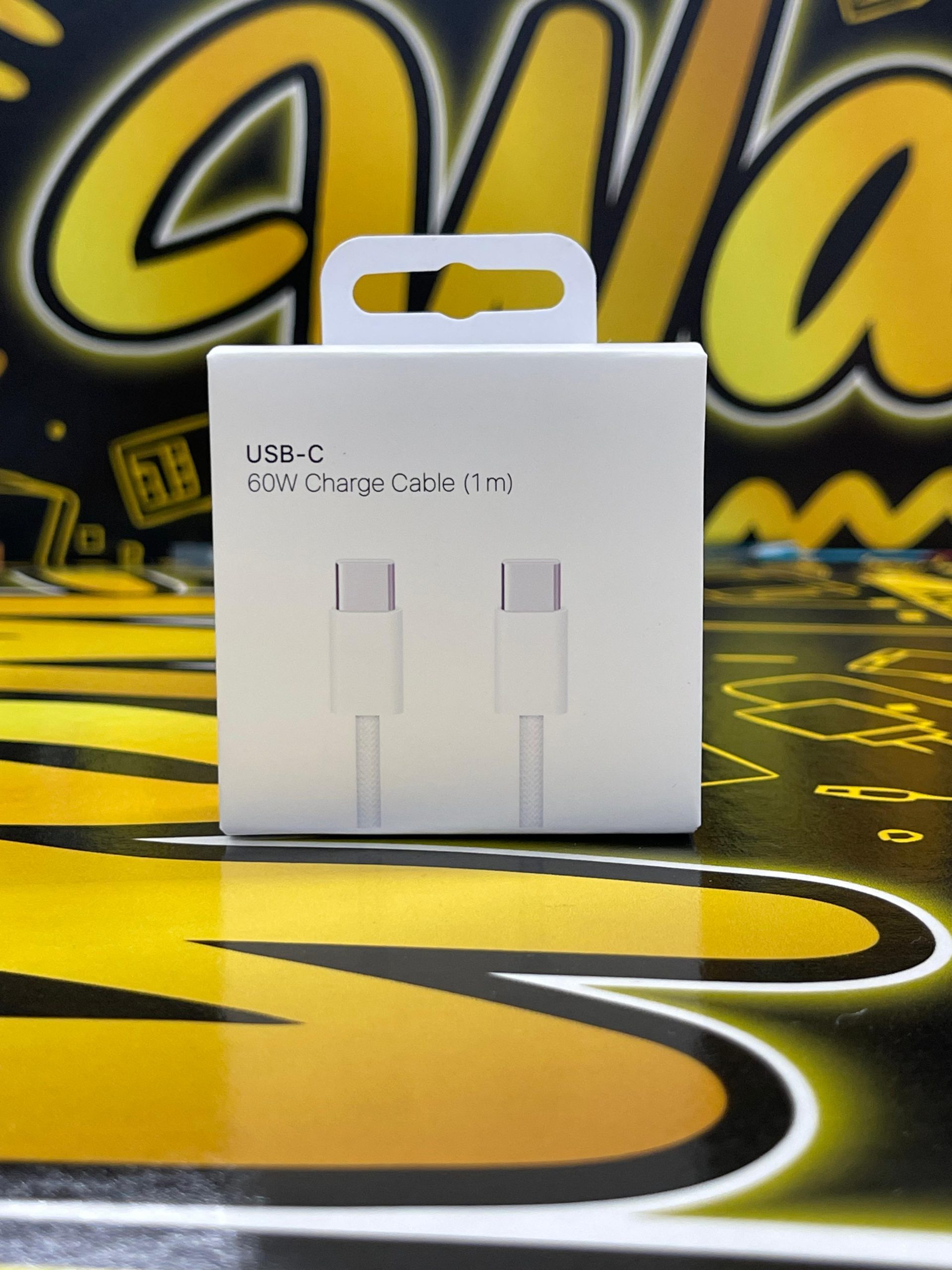 Cable De Carga USB Tipo C De 60 W 1 Metros Blanco