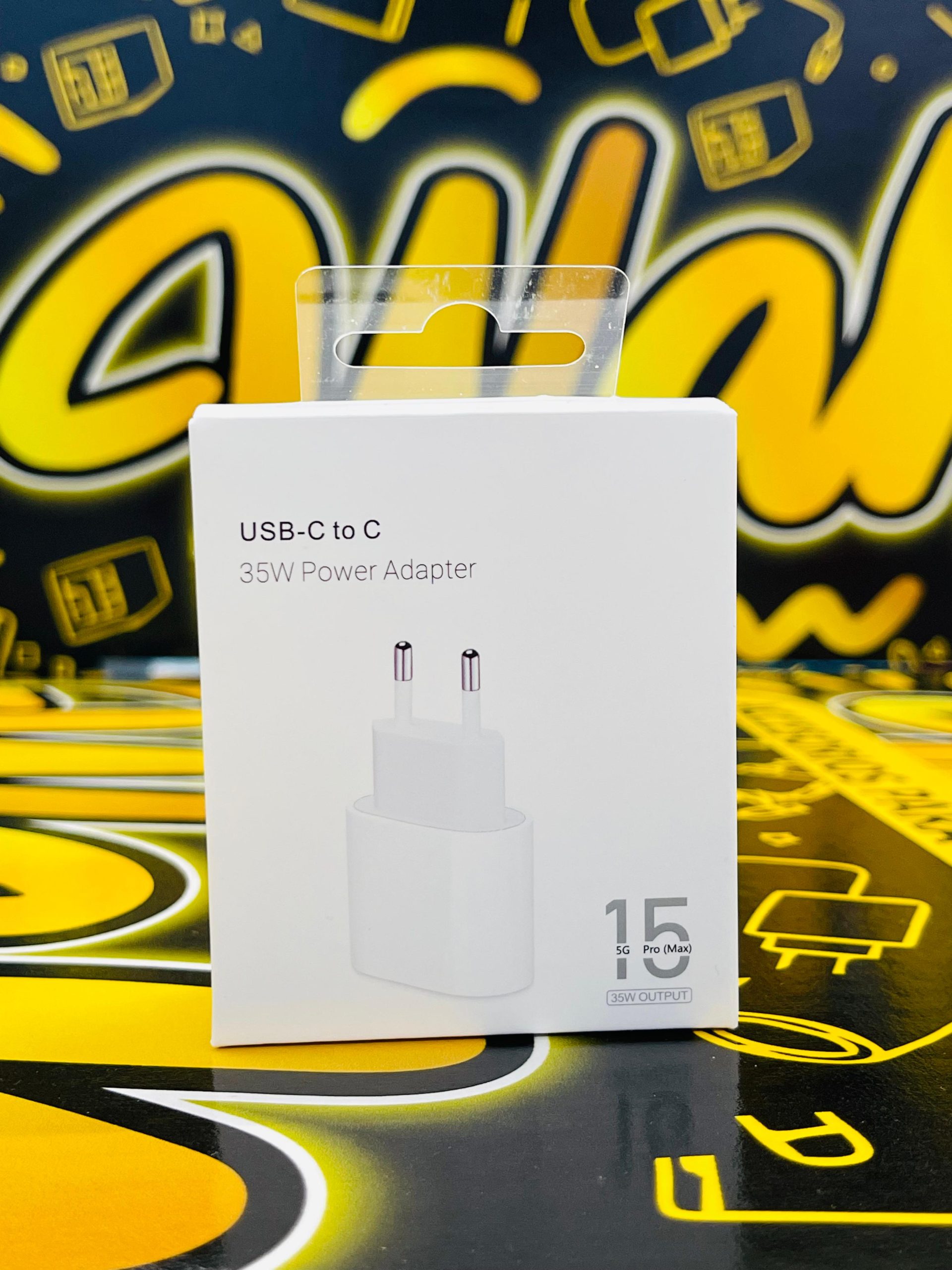 Adaptador De Corriente USB Tipo C De 35W Blanco
