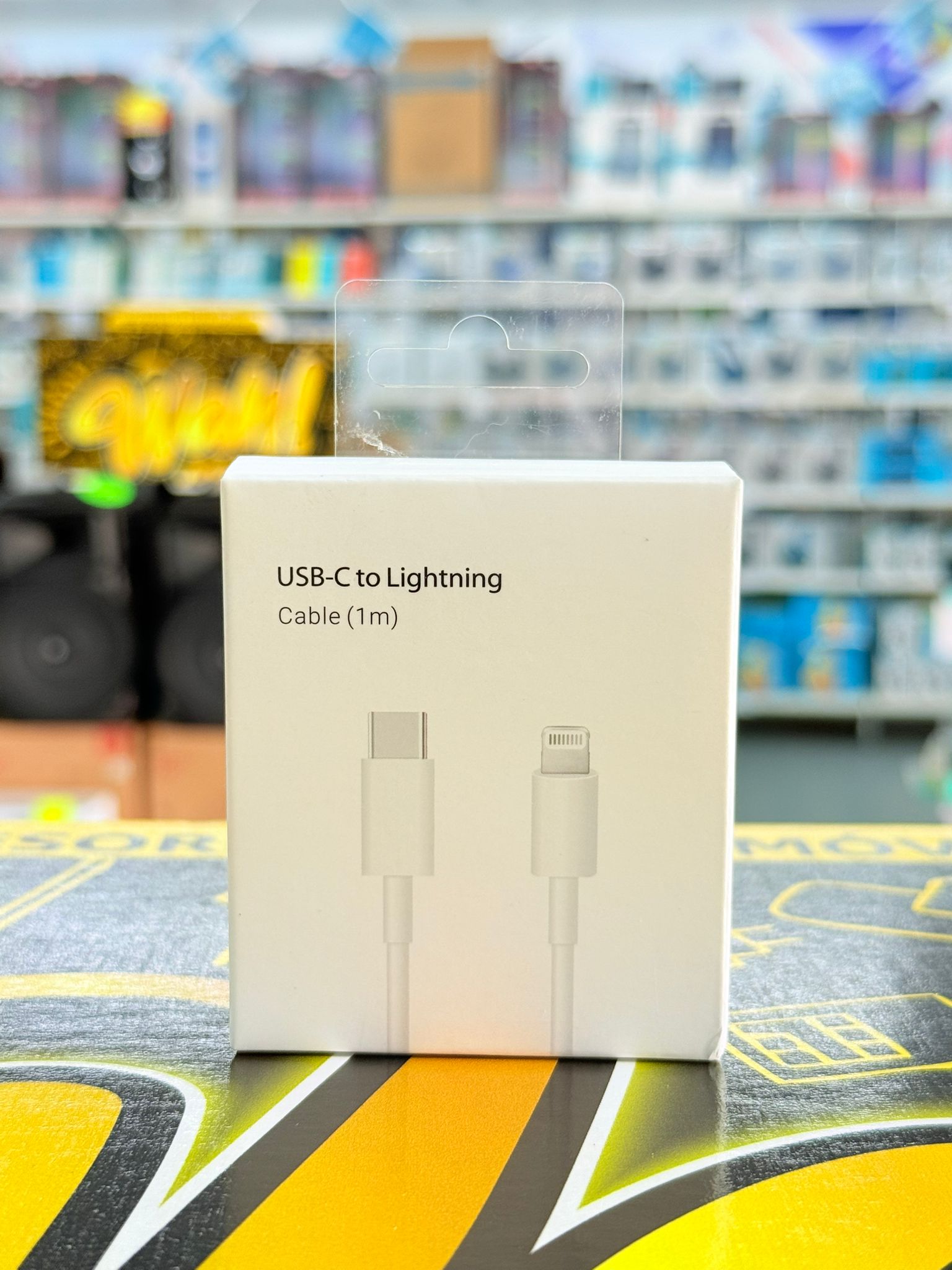 Cable De Carga USB Tipo C a lightening (iPhone) blanco